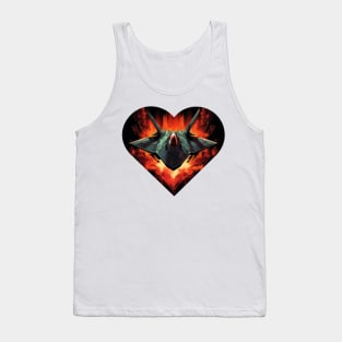 aircraft cyber love Tank Top